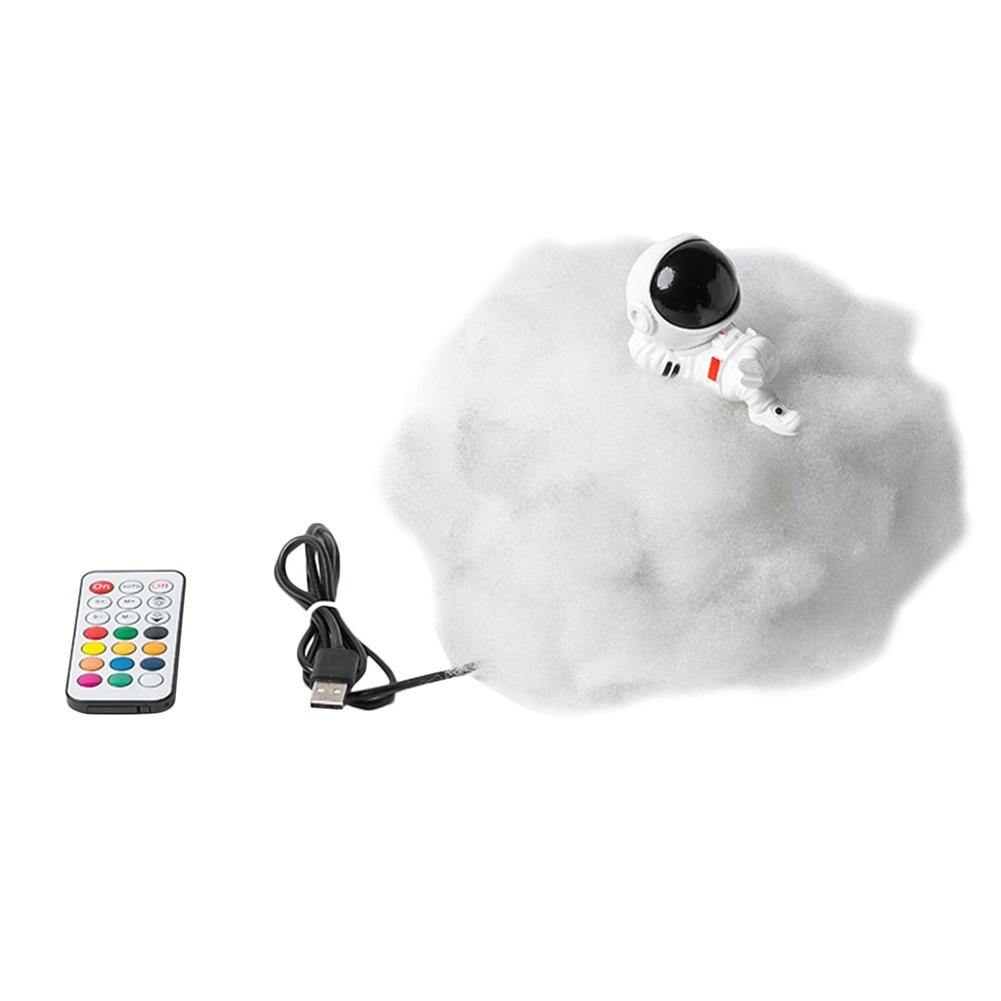 Colorful Astronaut Cloud Night Light with Remote Control