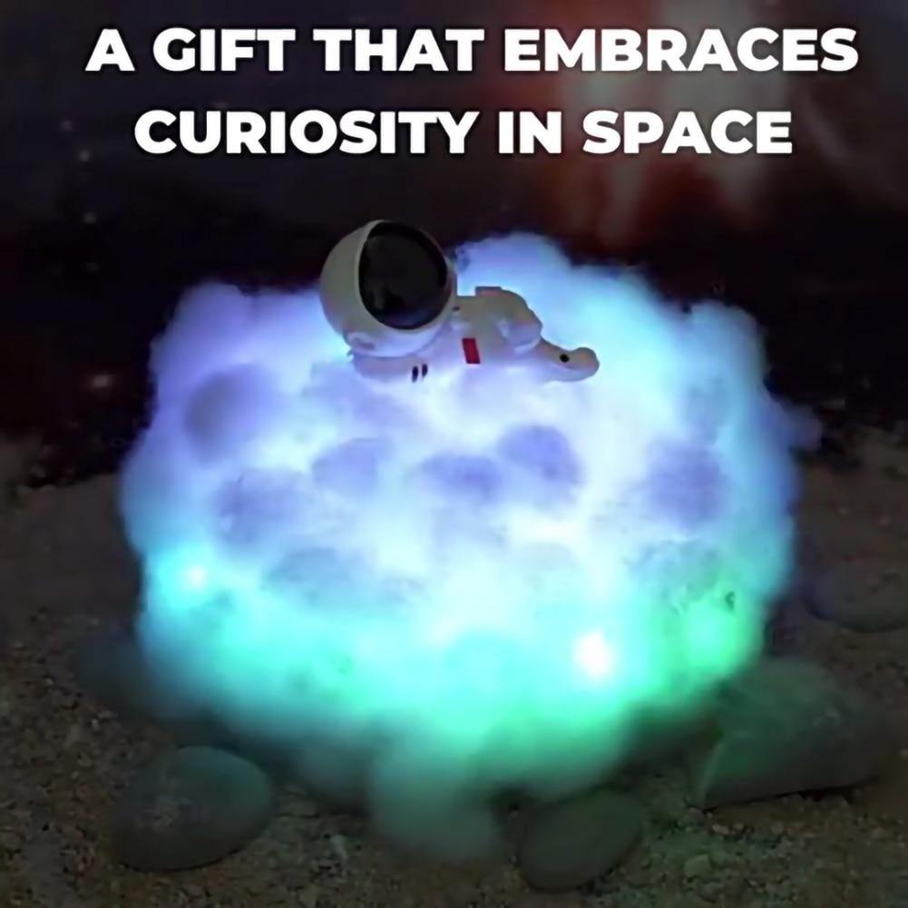 Colorful Astronaut Cloud Night Light with Remote Control