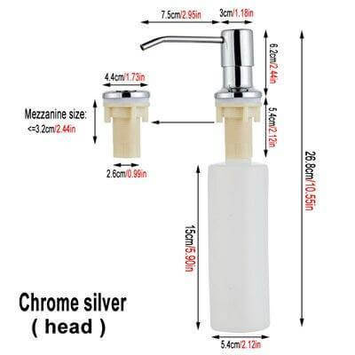 Stainless Steel Sink-Mounted Soap Dispenser