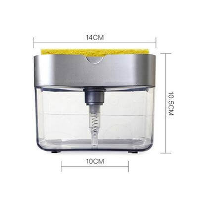 Stainless Steel Sink-Mounted Soap Dispenser