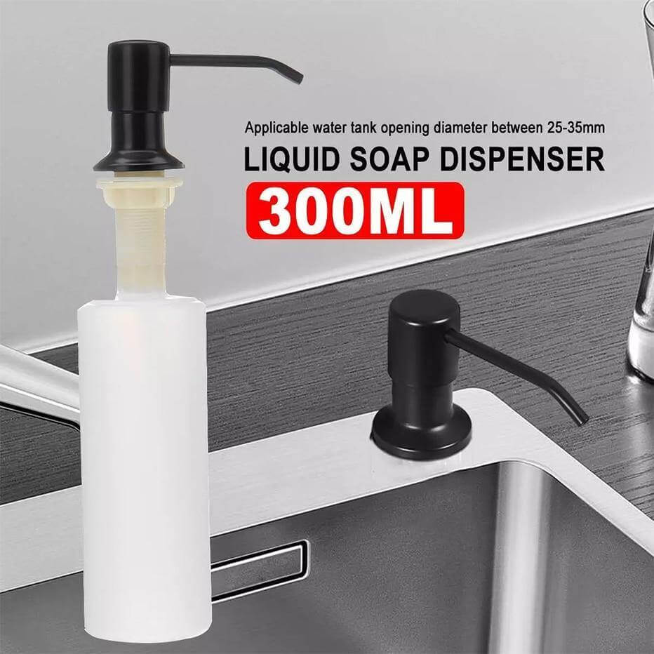 Stainless Steel Sink-Mounted Soap Dispenser