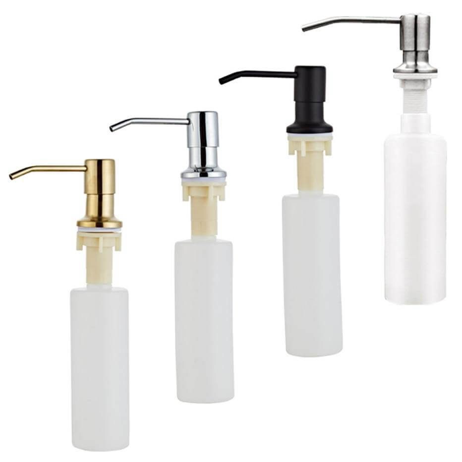 Stainless Steel Sink-Mounted Soap Dispenser