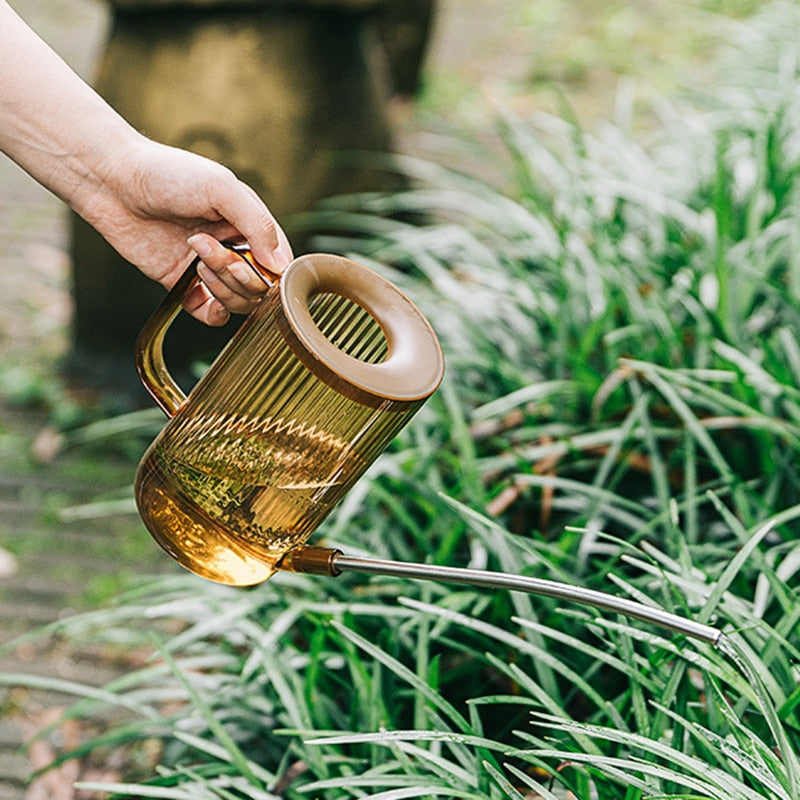 Jungle Watering Can with Long Spout and Ergonomic Handle
