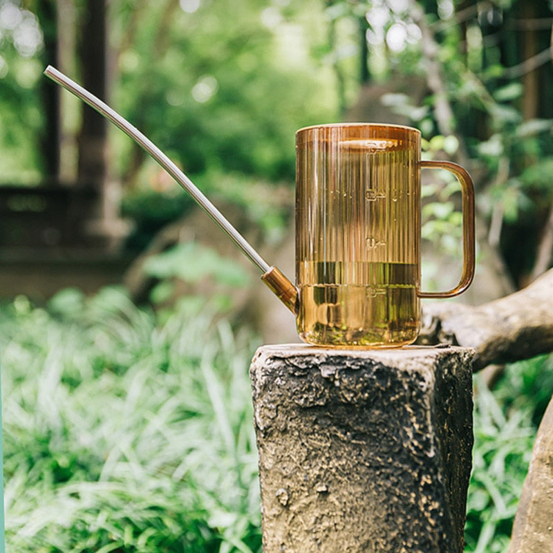 Jungle Watering Can with Long Spout and Ergonomic Handle
