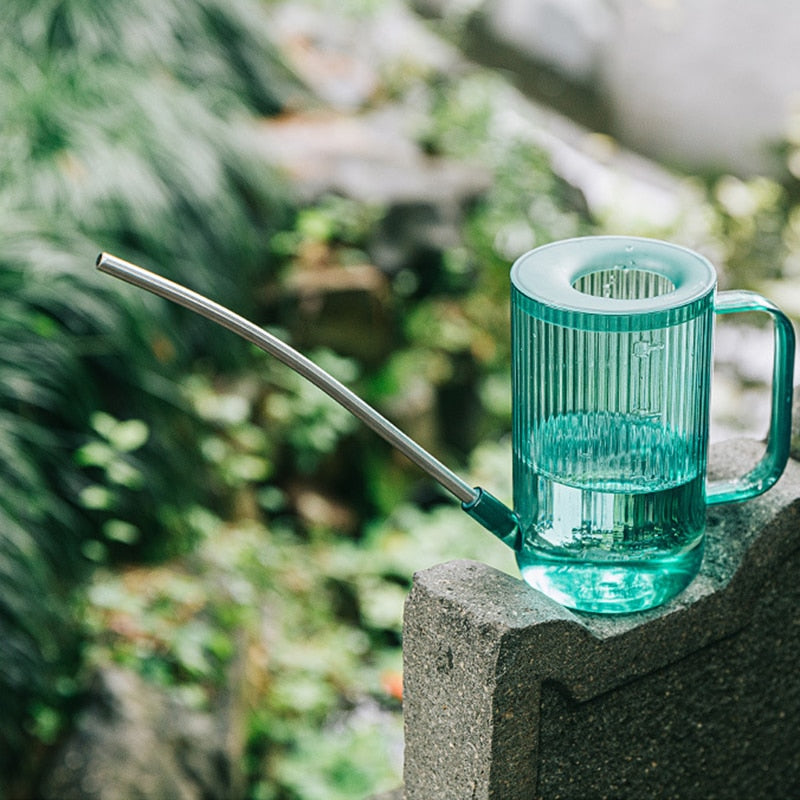 Jungle Watering Can with Long Spout and Ergonomic Handle