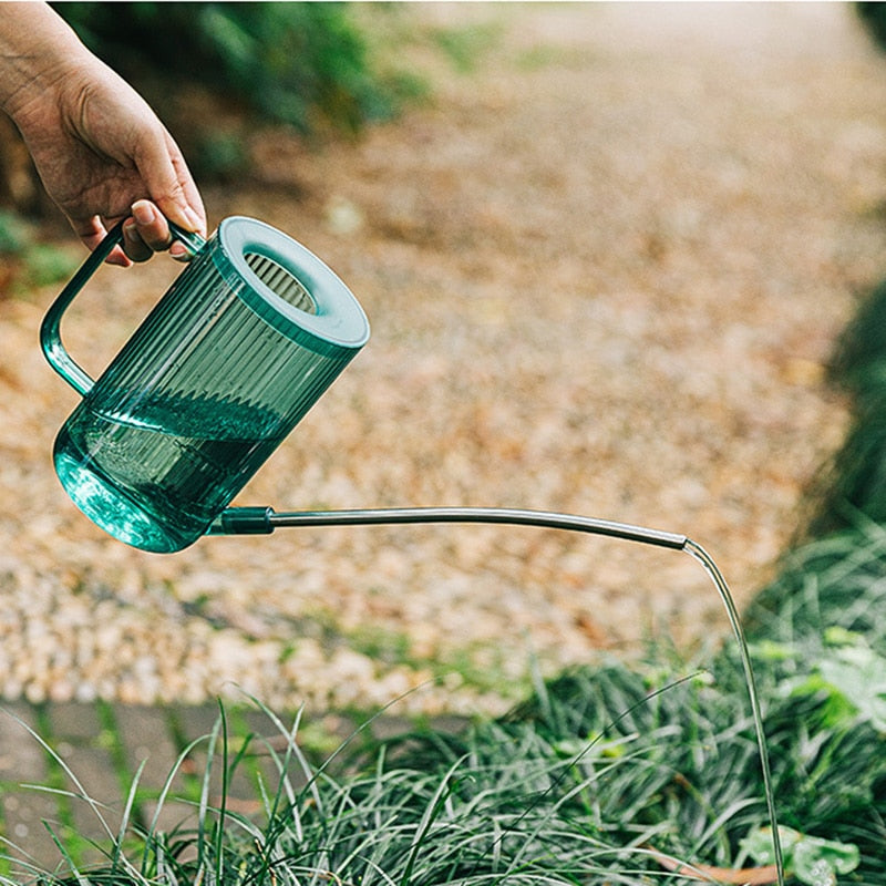 Jungle Watering Can with Long Spout and Ergonomic Handle
