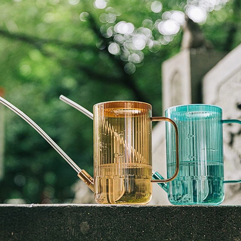 Jungle Watering Can with Long Spout and Ergonomic Handle