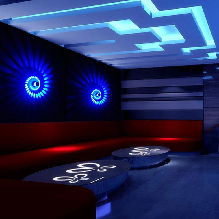 Spiral LED Downlight Fixture - Energy-Efficient Wall/Ceiling Lamp