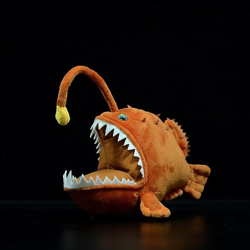 Anglerfish Soft Plush Toy - Bioluminescent Design