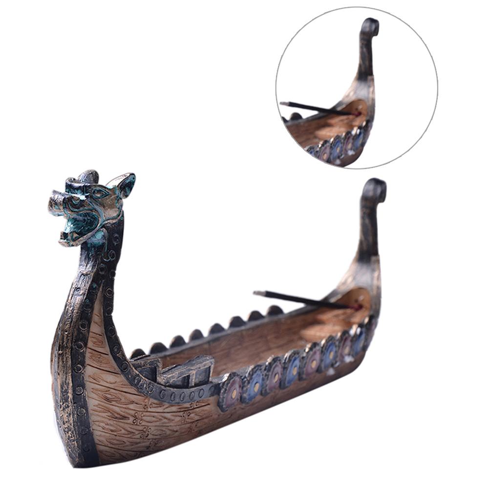 Ceramic Dragon Boat Backflow Incense Holder