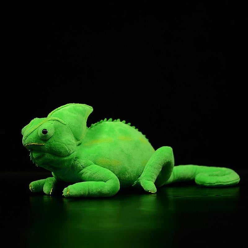 Green Chameleon Plush Stuffed Toy for Ages 3+