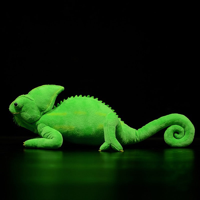 Green Chameleon Plush Stuffed Toy for Ages 3+