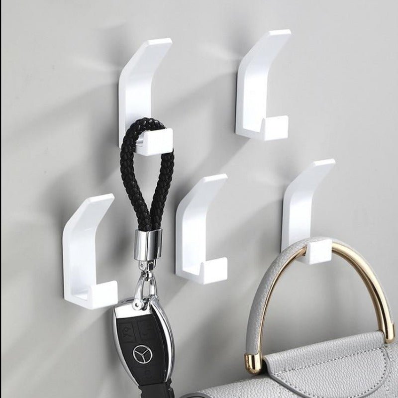 Aluminum Wall Hooks in Black and White - Modern Decorative Coat Hooks