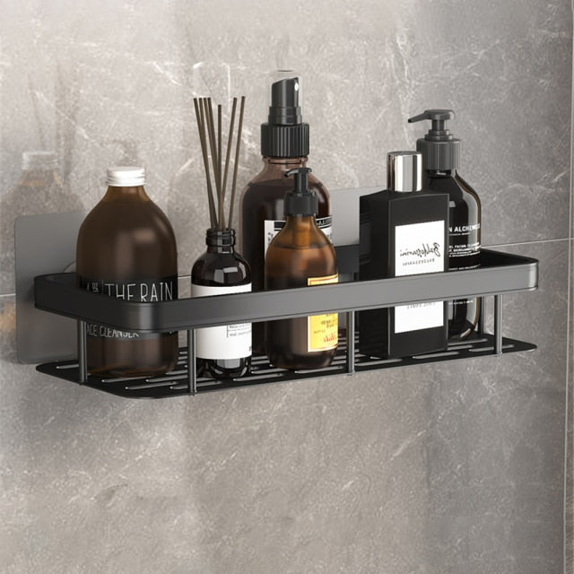 Metal Suction Cup Bathroom Shelves for Organizing Essentials