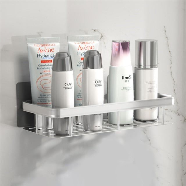 Metal Suction Cup Bathroom Shelves for Organizing Essentials