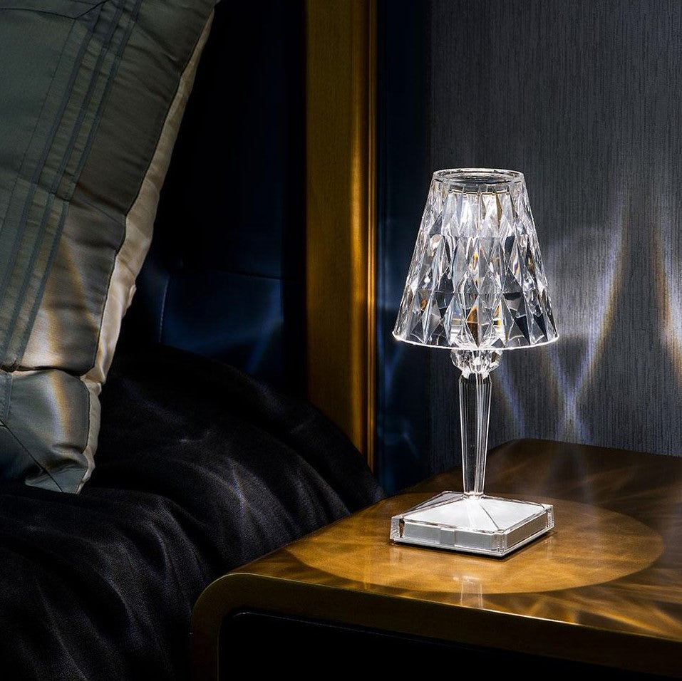 Rechargeable Crystal-Effect Touch Control Table Lamp