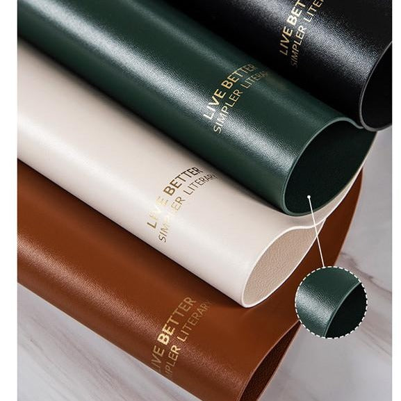 Triangle Faux Leather Placemat Set in 4 Colors