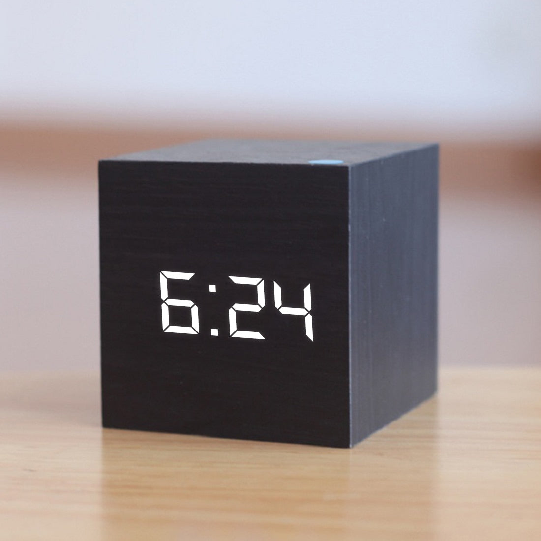 Mini LED Digital Clock with Alarm and Temperature Display