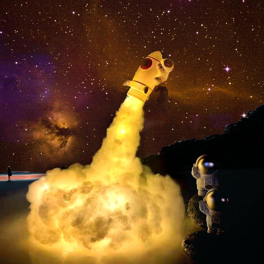 Colorful Astronaut Cloud Night Light with Remote Control