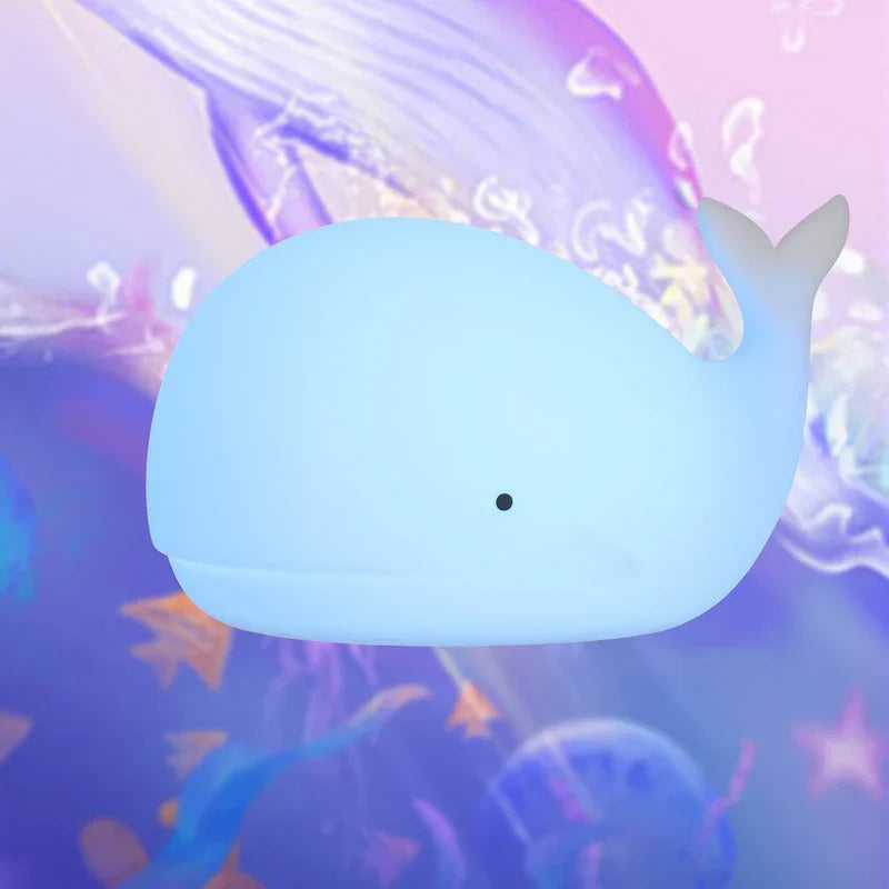 Color Changing Whale Night Light for Kids