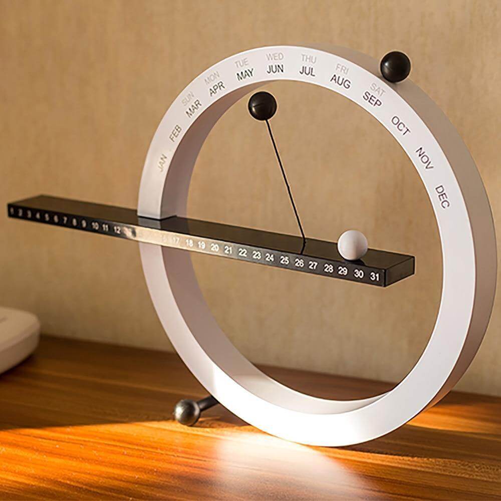 Magnetic Manual Desk Calendar with Date and Month Adjuster