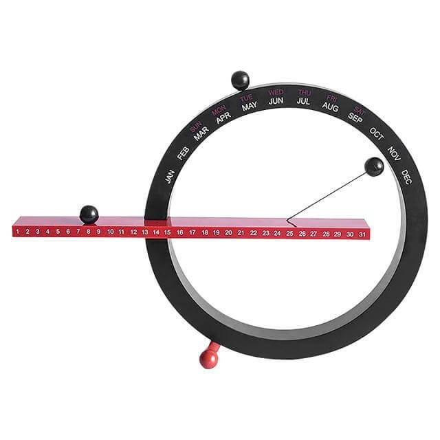 Magnetic Manual Desk Calendar with Date and Month Adjuster