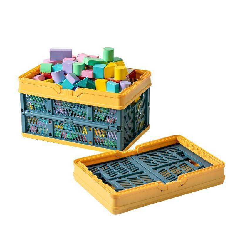 Foldable Lightweight Storage Basket with Handles