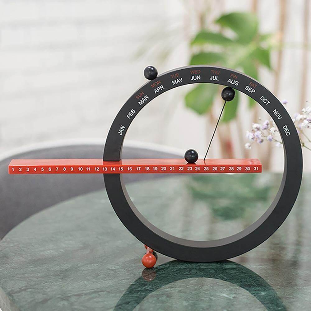Magnetic Manual Desk Calendar with Date and Month Adjuster
