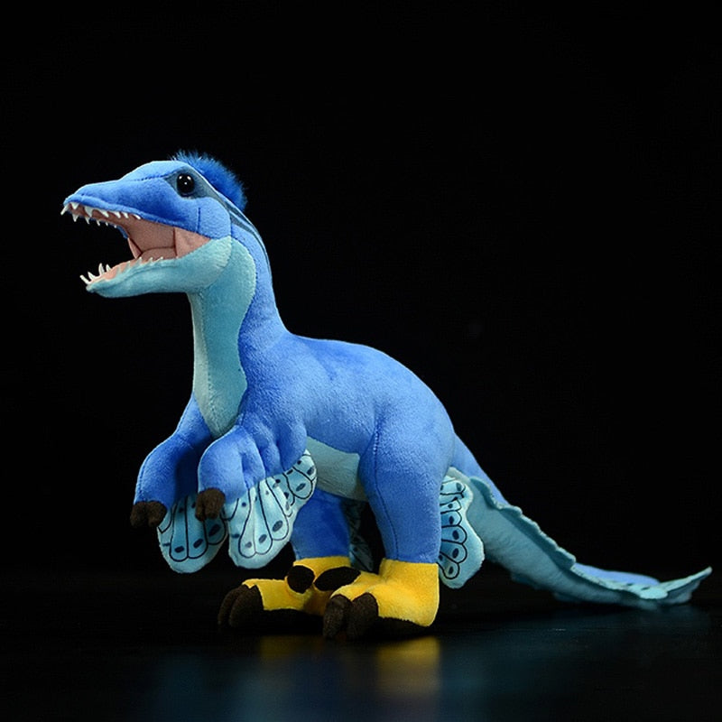 Microraptor Dinosaur Plush Stuffed Toy - 17.7" Blue Soft Toy
