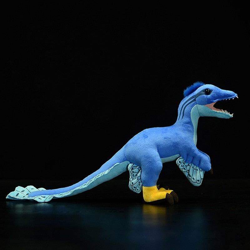 Microraptor Dinosaur Plush Stuffed Toy - 17.7" Blue Soft Toy
