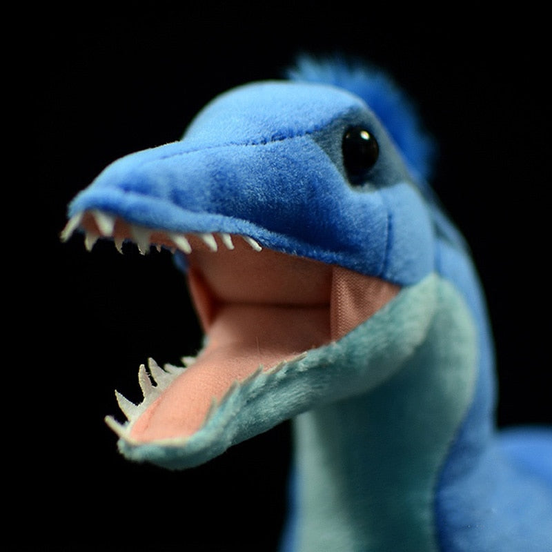 Microraptor Dinosaur Plush Stuffed Toy - 17.7" Blue Soft Toy