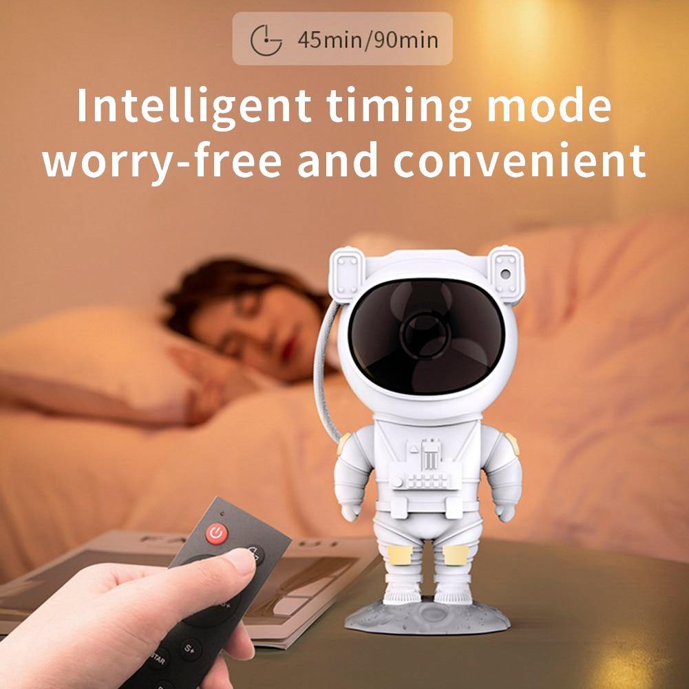 Galaxy Astronaut Night Light Projector with Nebula Effects