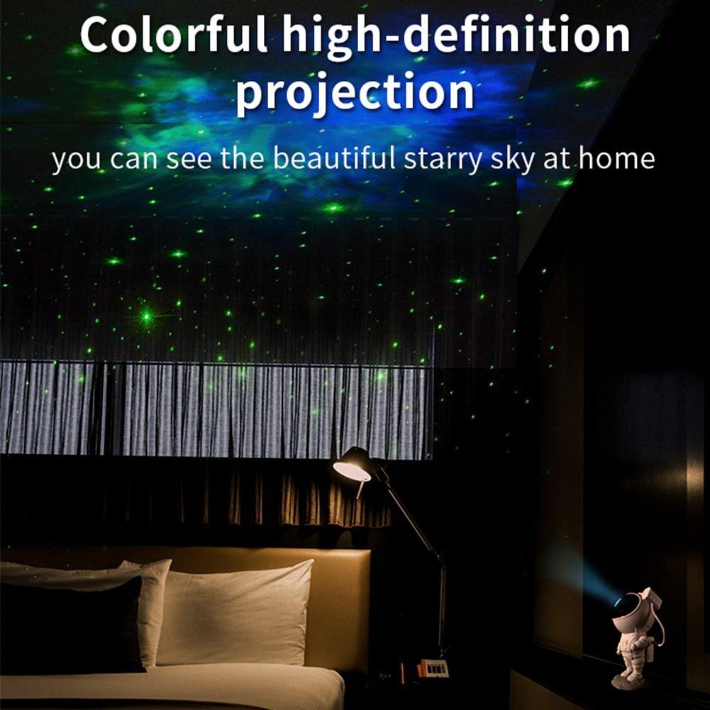 Galaxy Astronaut Night Light Projector with Nebula Effects