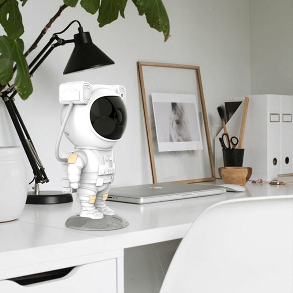 Galaxy Astronaut Night Light Projector with Nebula Effects
