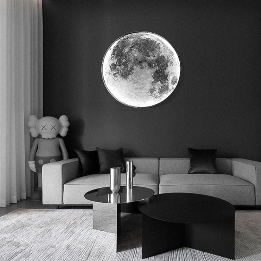 3D LED Moon or Earth Wall and Ceiling Lamp