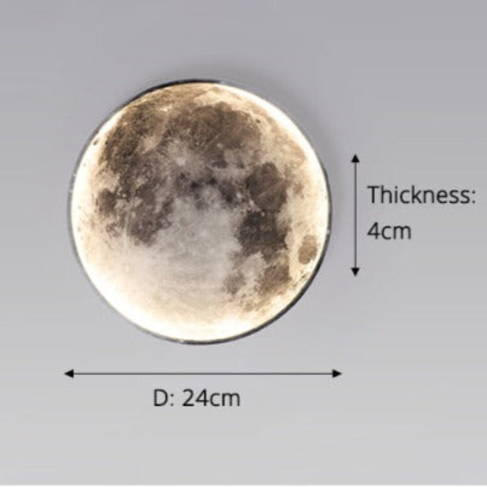 3D LED Moon or Earth Wall and Ceiling Lamp