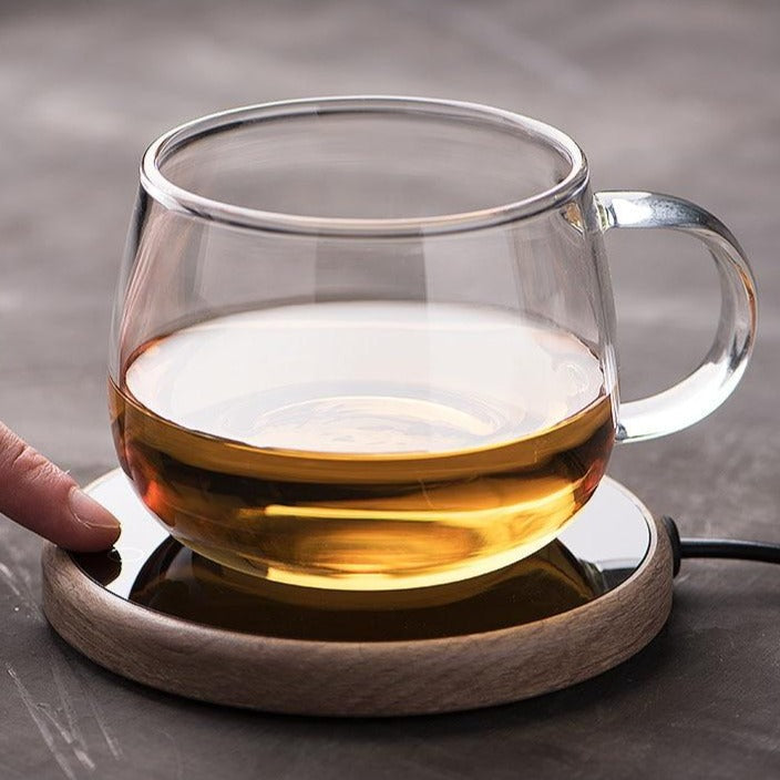 Smart Ceramic Mug Warmer with Temperature Control and Auto Shut-Off