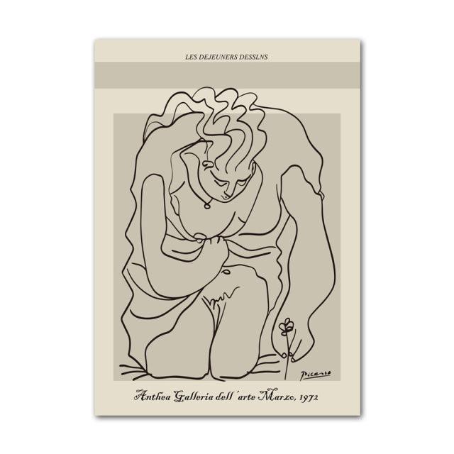Abstract Canvas Art Print by Henri Matisse Picasso