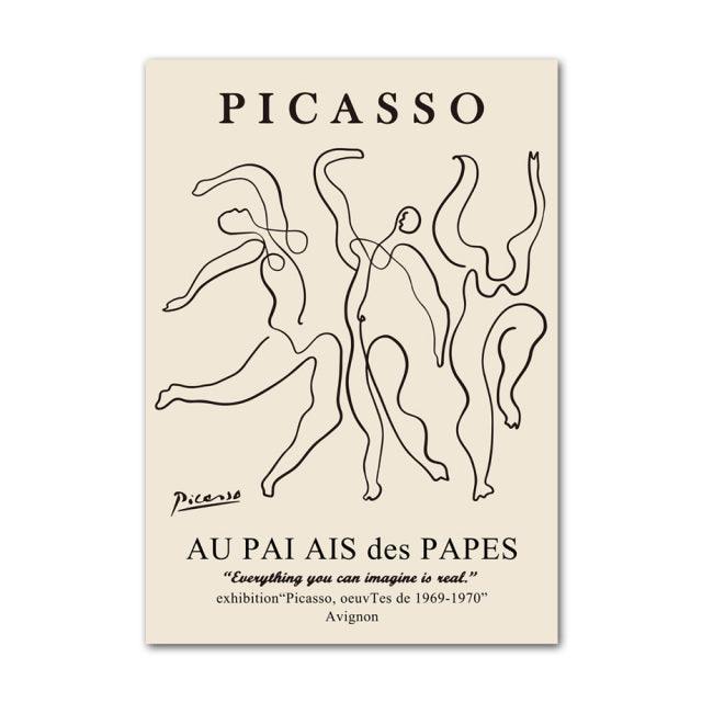 Abstract Canvas Art Print by Henri Matisse Picasso