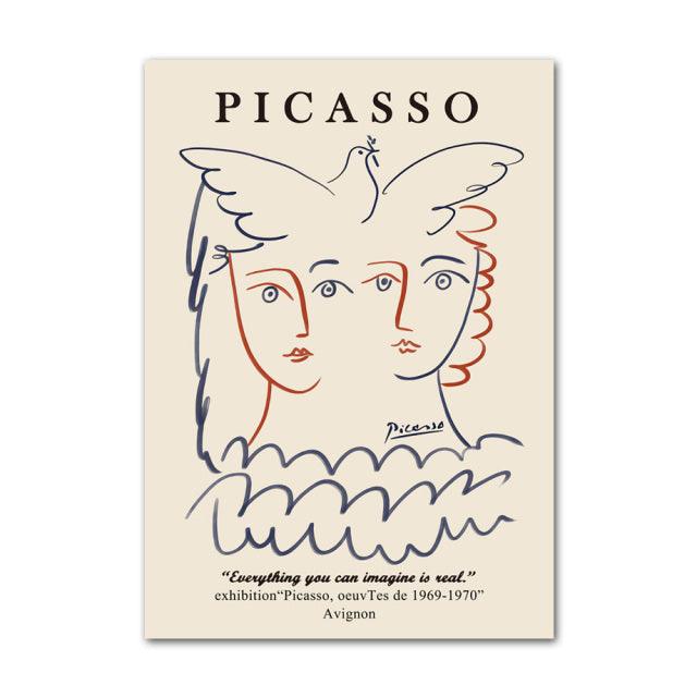 Abstract Canvas Art Print by Henri Matisse Picasso