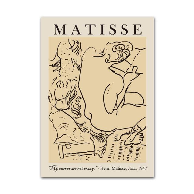 Abstract Canvas Art Print by Henri Matisse Picasso