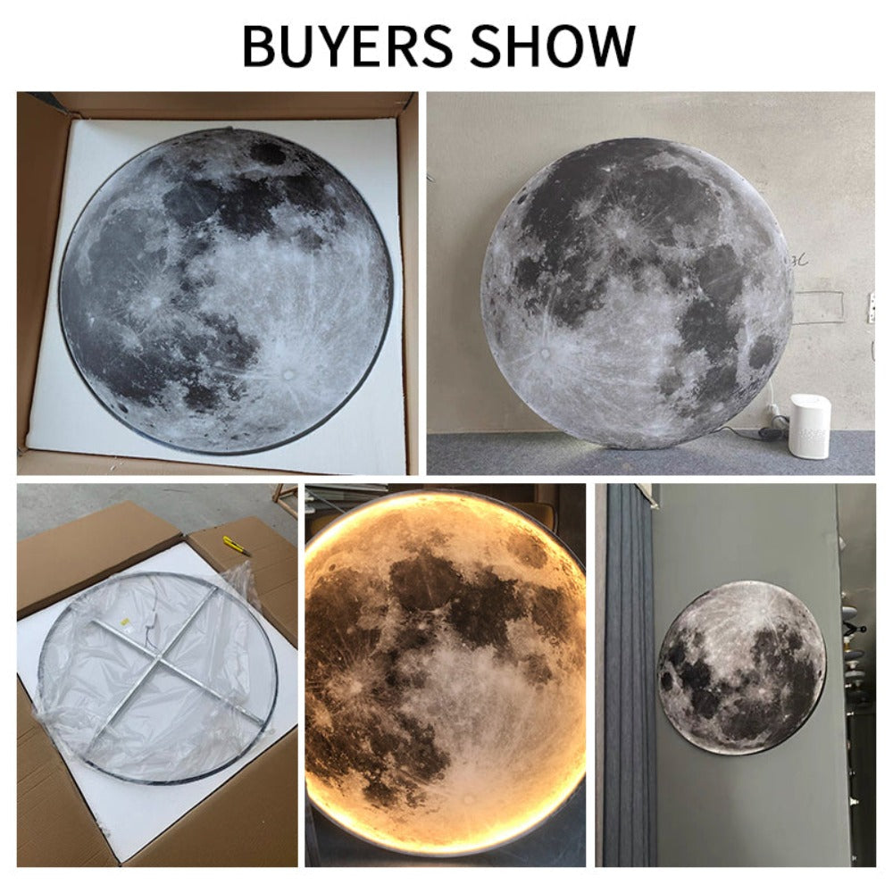 3D LED Moon or Earth Wall Lamp with Remote Control