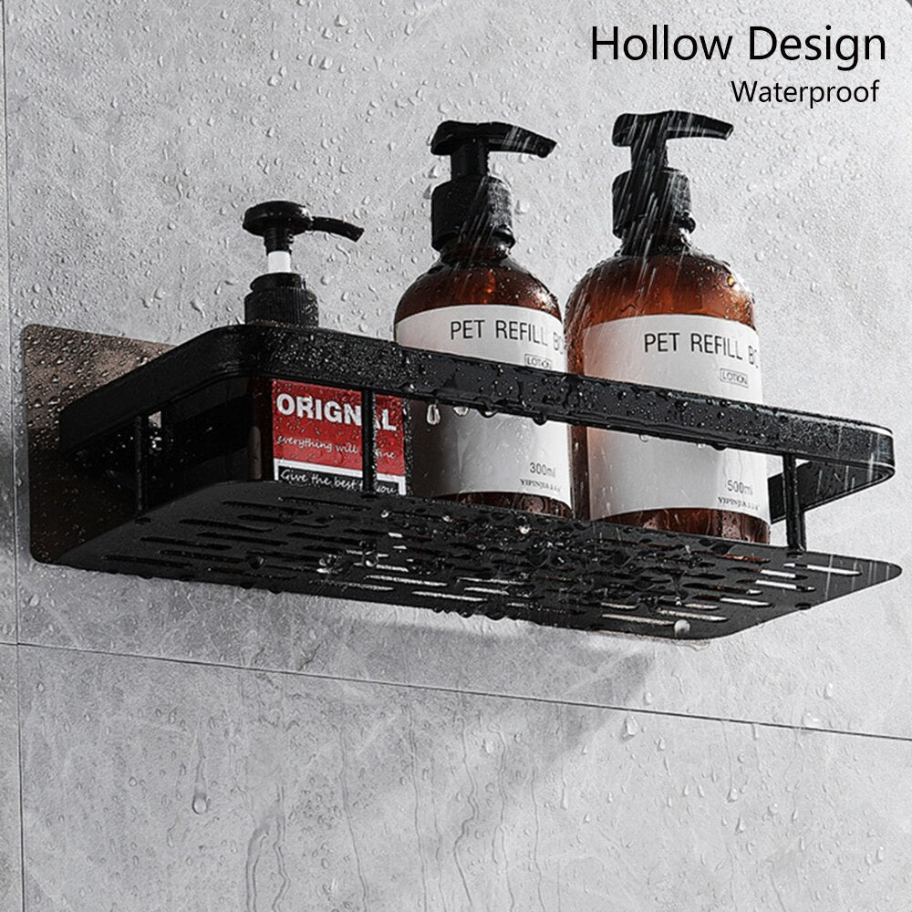 Metal Suction Cup Bathroom Shelves for Organizing Essentials
