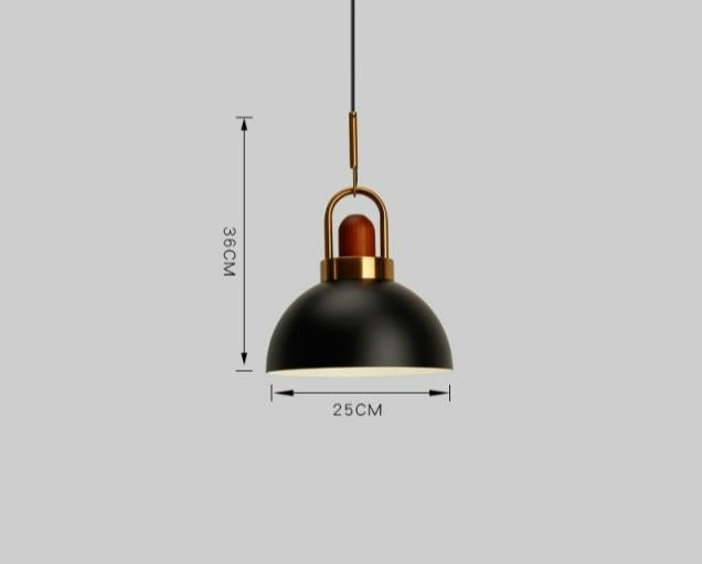 Modern Nordic Pendant Light with Adjustable Height and Metal Glass Design