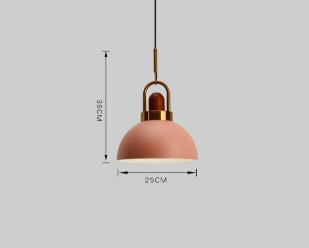Modern Nordic Pendant Light with Adjustable Height and Metal Glass Design