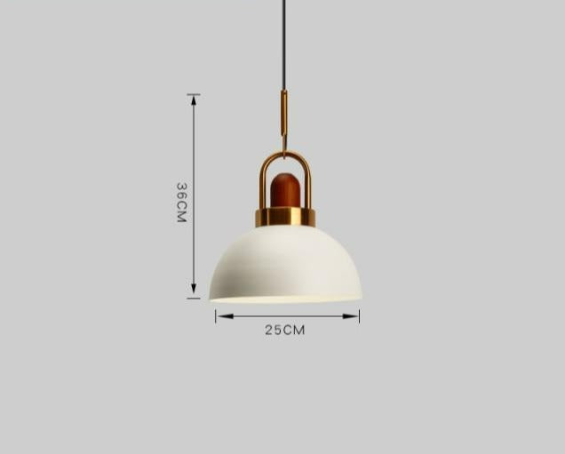 Modern Nordic Pendant Light with Adjustable Height and Metal Glass Design