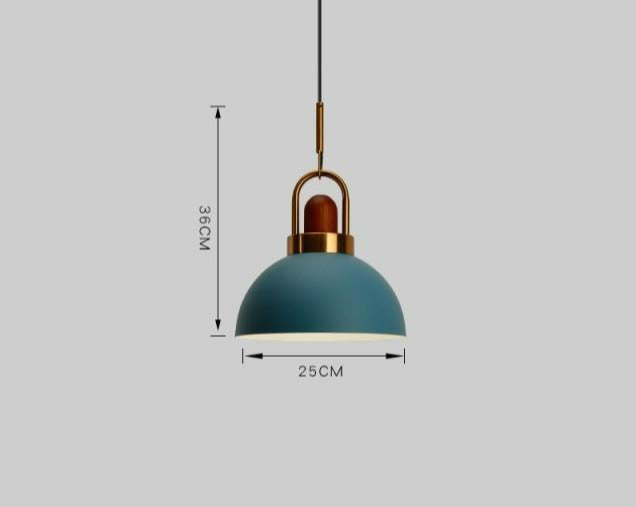 Modern Nordic Pendant Light with Adjustable Height and Metal Glass Design