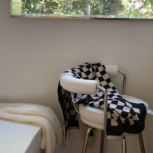 Vintage Stripe Checkerboard Cotton Towel Set