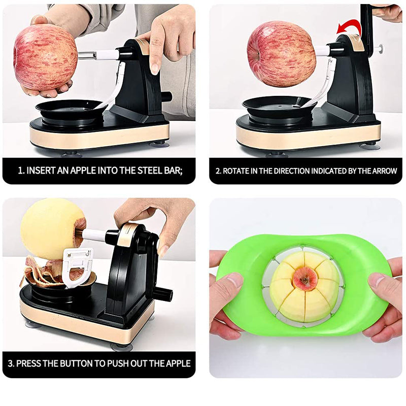 Automatic Stainless Steel Fruit Peeler with Core Remover