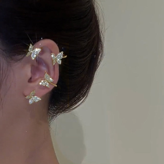 Cubic Zirconia Clip On Earrings for Women